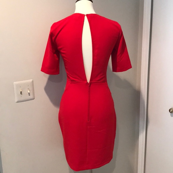 NWOT H&M Red Dress Size 6 - Picture 3 of 8